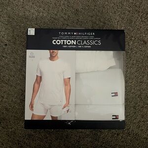 Tommy Hilfiger White Cotton Classics 3-Pack Crew Neck T-Shirts